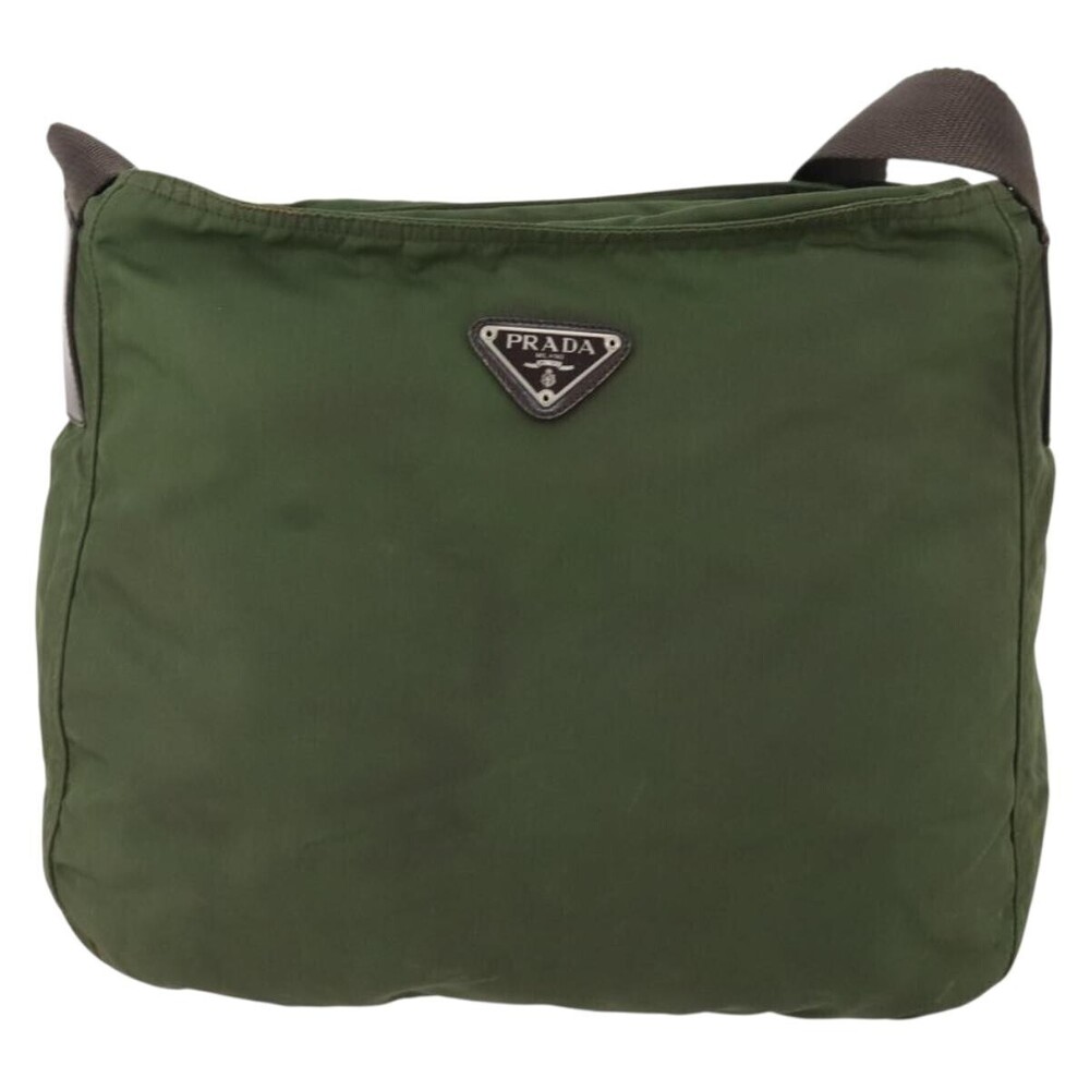 Prada Zip Top Messenger Tessuto Large